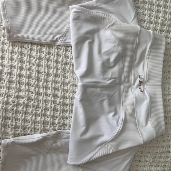 Lululemon Athletica New Ambition white and gold Leggings - Picture 8 of 10